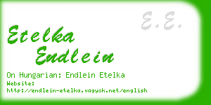 etelka endlein business card